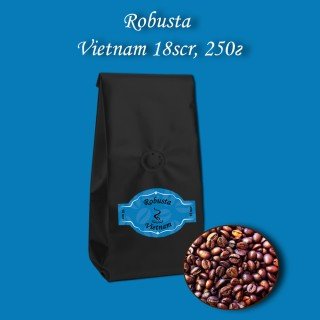Кава зернова Robusta Vietnam 18scr (Робуста В’єтнам) 250г. БЕЗКОШТОВНА ДОСТАВКА від 1кг!